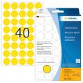 [2251] Herma Haftetiketten Ø 19 mm Gelb, 1.280 Etiketten pro Packung